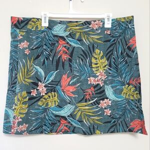RipSkirt Hawaii Wrap Skirt Vintage Bali Jungle Length 2 Women's XXL Beach Swim